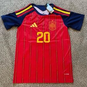 Adidas Red and Navy Soccer Jersey World Cup jersey